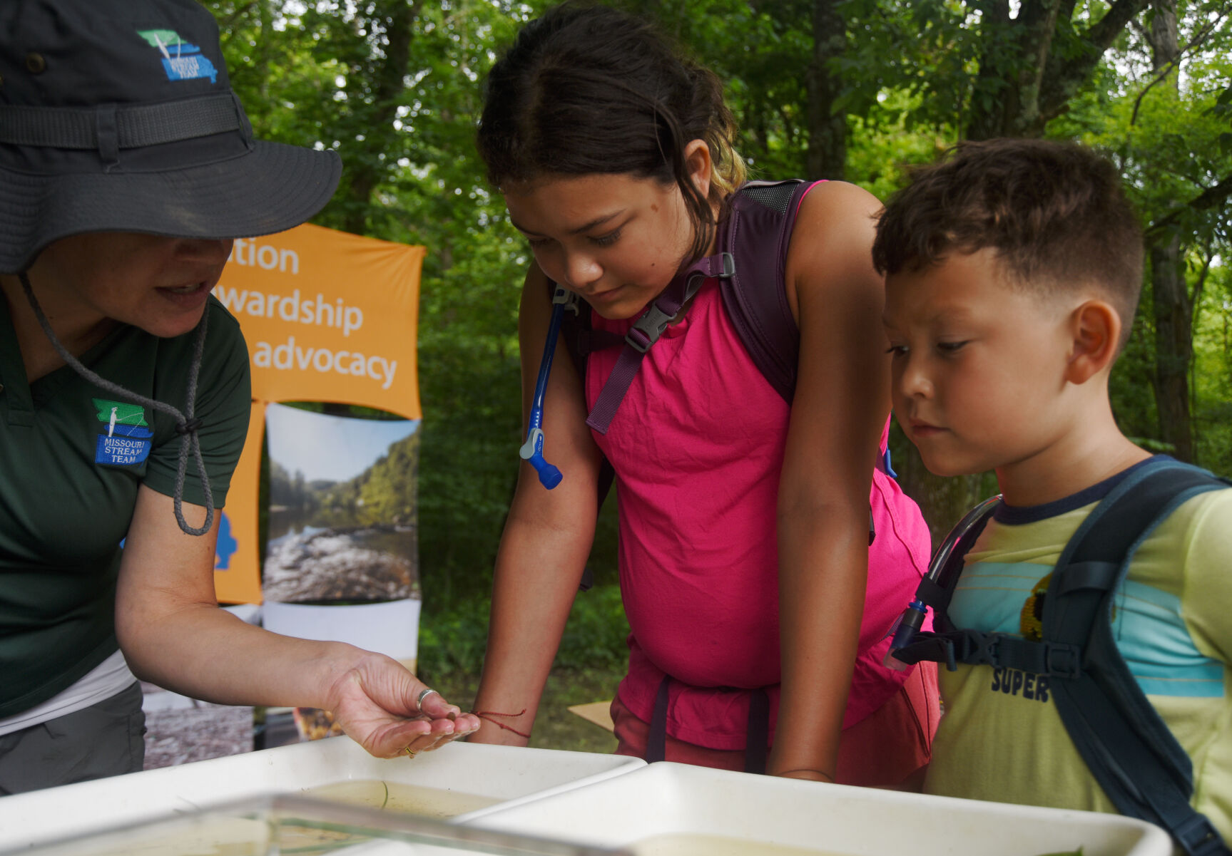Amy Meier explains aquatic stream life